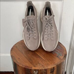 Gray Suede Clarks Sneakers